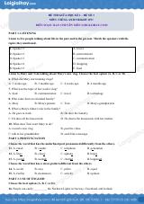 Đề thi giữa kì 1 Tiếng Anh 9 Right on! - Đề số 4